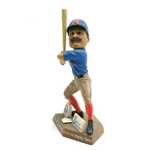 Ihre eigene Baseball Sports Trophy Bobble heads Custom Design Machen Sie Poly resin Bobble Head Resin Custom Bobblehead Figur Souvenir