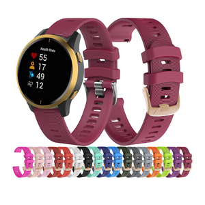 Accessoires de montre étanches IVANHOE pour <span class=keywords><strong>Garmin</strong></span> <span class=keywords><strong>Venu</strong></span> 20mm Smartwatch Strap Soft Silicone Sport Intelligent Bracelet Band - Product Image 1