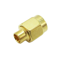 Conector Coaxial SMA Macho Recto de Latón de Alta Calidad para Cable RG141RG402 RG405