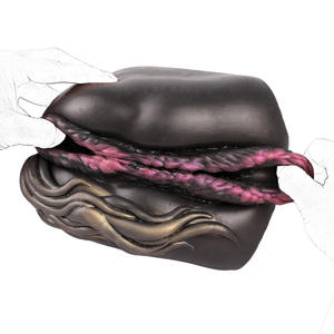 Florya Realistic Dual-Access Silikon becher Fox Vagina Gesäß Männliche Masturbation Tierform Saug handbuch Mastur batoren - Product Image 1