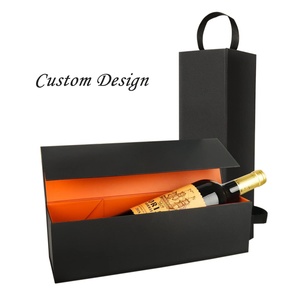 Boîte à vin pliable de luxe écologique avec fermeture magnétique et design personnalisé, vente en gros - Product Image 5