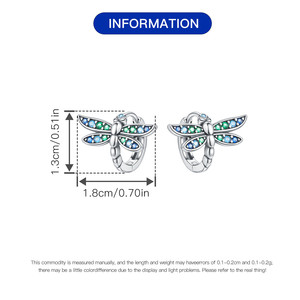 Nuevos pendientes/argollas de libélula con degradado de cobre blanco, diseño original y exclusivo, modernos y versátiles - Product Image 2
