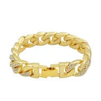 Zircon Chain Bracelet for Women, 18K Gold Bracelets
