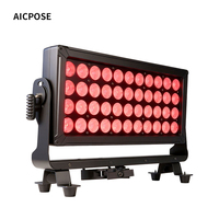 Projecteur LED extérieur haute puissance AICPOSE contrôlé par DMX sans lumière auxiliaire 44x10W pour éclairage mural urbain