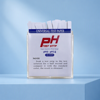 Tiras Reactivas de pH de Lectura Rápida 0-14, Kit de Papel de pH Universal para Pruebas de Agua, Orina y Saliva con Estuche de Plástico