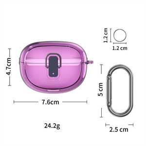 Étui de protection pour écouteurs <span class=keywords><strong>Bose</strong></span> Ultra 0pen, nouveau style, anti-chute, simple, en TPU, avec interrupteur et crochet - Product Image 3