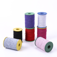 Cordon élastique tressé extensible pour la couture, cordon élastique fin rond de 0,6 mm, fil élastique pour la couture