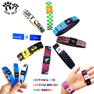 Pulseras elásticas <span class=keywords><strong>de</strong></span> tela baratas personalizadas ecológicas, muñequeras elásticas para eventos, muñequeras elásticas <span class=keywords><strong>de</strong></span> poliéster por sublimación - Product Image 6