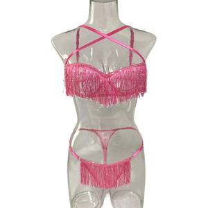 Vente en gros de nouveaux ensembles de lingerie sexy à franges pour femmes, lingerie amusante, vêtements pour femmes - Product Image 5