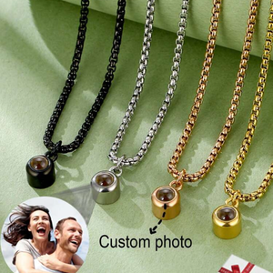 Collana con Proiezione in Acciaio Inossidabile Resistente allo Scolorimento, Catena per Maglione Unisex per Stratificazione - Product Image 1