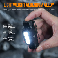 BORUiT Torcia Tascabile EDC Super Luminosa 1150 Lumen IP68 Leggera con Magnete, Torcia LED Ricaricabile Mini, Lampada Frontale