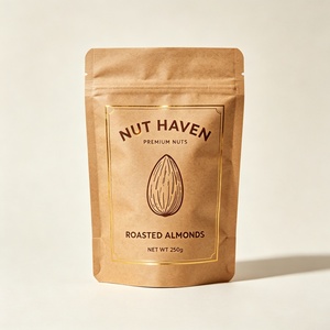 Custom Printed Home <b>Compostable</b> Kraft Paper Pouch with PBAT Liner for Organic Food Packaging Eco Friendly Bulk Wholesale - Product Image 4