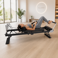 FAPRE OEM Reformer de Pilates Robuste et Portable pour Studio, Multifonctionnel pour l'Entraînement Corporel