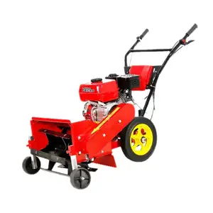 Mesin penyiangan rumah tangga kecil didorong dengan tangan mesin pemotong rumput pertanian multifungsi mesin penyiangan bensin