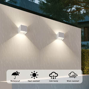 Lampe murale LED extérieure carrée en <span class=keywords><strong>aluminium</strong></span> étanche à économie <span class=keywords><strong>d</strong></span>'énergie 10W 20W 3CCT pour hôtel, couloir, cour, porte, <span class=keywords><strong>salon</strong></span> - Product Image 4