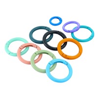 Vente en gros de mousquetons Qiannuo Qn9 33 mm en alliage de zinc, boucle en O, mousquetons à ressort, serrures TSA, durables, imperméables, légers
