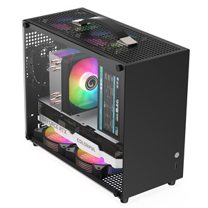 2024 Tốt Nhất Người Bán Computador Gamer PC Vỏ Phụ Kiện Chơi Game Trường Hợp ATX Với Side Bảng Điều Chỉnh Cửa Sổ PC Máy Tính Để Bàn RGB Chơi Game Trường Hợp - Product Image 5