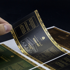 Custom Printing Bottle Cosmetics logo <strong>Label</strong> Stickers Adhesive Packaging Waterproof Gold Foil <strong>Vinyl</strong> Product <strong>Labels</strong> <strong>Makers</strong> - Product Image 5
