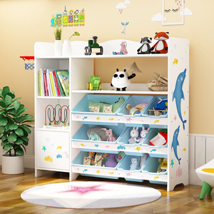 Étagère de <span class=keywords><strong>rangement</strong></span> pour jouets, armoire de <span class=keywords><strong>rangement</strong></span> pour jouets pour bébé, classification du <span class=keywords><strong>rangement</strong></span> - Product Image 4