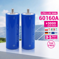 Cellule cylindrique au lithium titanate solide de qualité 2.3V 35Ah 30Ah 40Ah 45Ah, 3000 cycles, pour batteries de véhicules électriques, télécommunications et yachts