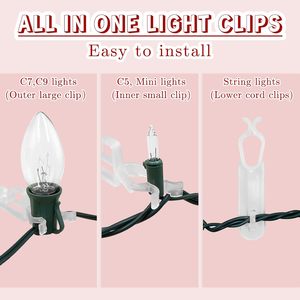 O Shape C9 Clip <b>Outdoor</b> C9 Christmas Holiday <b>Lighting</b> Accessories O-Ring Clip - Product Image 2