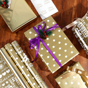2024 Manufacturer Hot Selling Wholesale 80gsm Wrapping Paper 43*300 cm Gift Wrap for <b>Christmas</b> Set Packaging - Product Image 3
