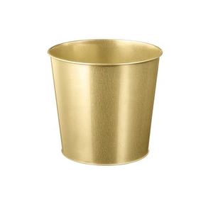 Hammered Design Rounded Gold-Plated Planter <b>Pot</b> Customized Size Home Decorative Garden Flower Planter <b>Nursery</b> Planting - Product Image 3