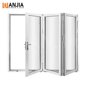 Partición exterior directa <span class=keywords><strong>de</strong></span> fábrica, puerta <span class=keywords><strong>de</strong></span> <span class=keywords><strong>PVC</strong></span> <span class=keywords><strong>para</strong></span> Patio, puertas francesas <span class=keywords><strong>de</strong></span> vidrio plegables con rotura térmica - Product Image 6