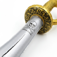 Ensemble d'accessoires de fête pirate : épée gonflable, cache-œil, chapeau, accessoires de costume de cosplay pour Halloween et spectacles sur scène