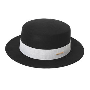 Nouveauté 2025 Chapeaux Fedora Unisexe Classiques de Haute Qualité Style Français en Feutre de <span class=keywords><strong>Laine</strong></span> Logo Personnalisé Large Bord pour les Fêtes d'Hiver - Product Image 6