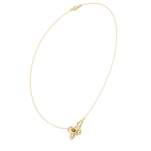 Unique Design Pave Diamond Filigree Butterfly Stationary Pendant <b>Necklace</b> for Women Daily Wear Minimalist Jewelry Gift for Sale - Product Image 3