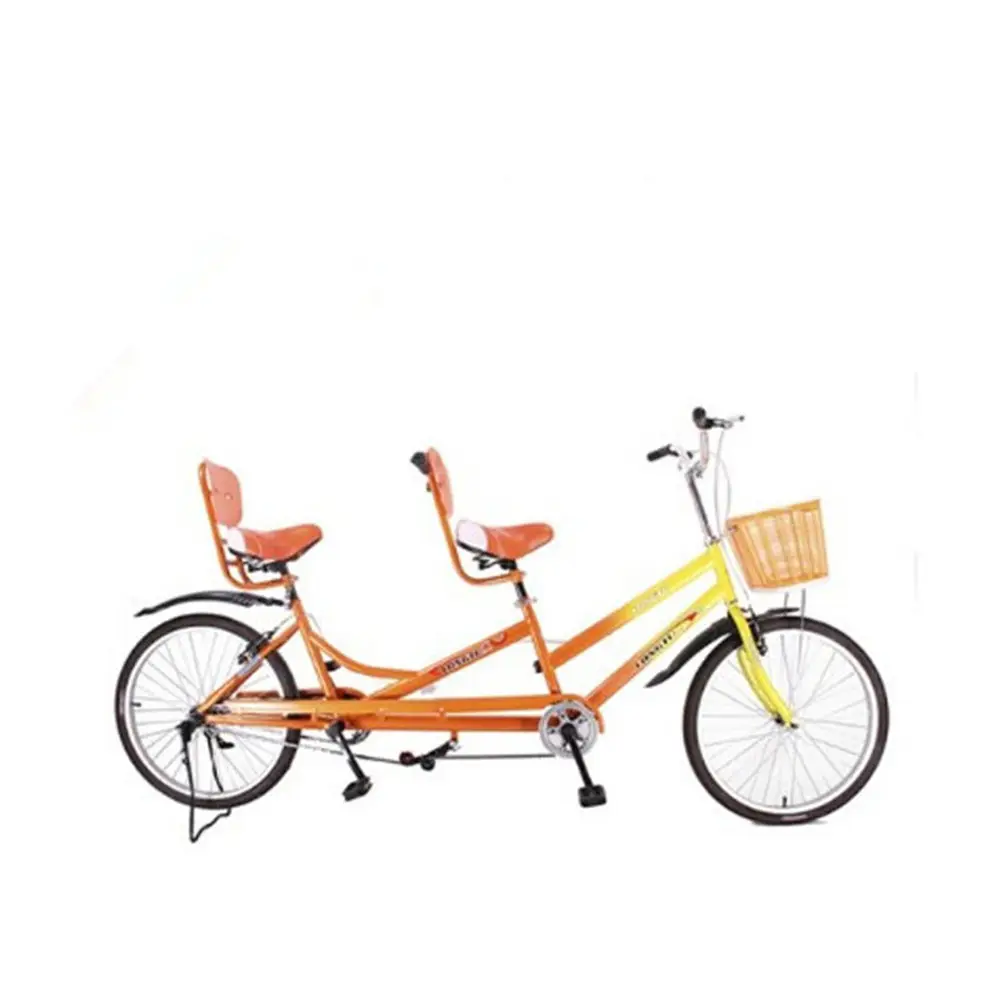 Satış iki kişi iki koltuk surrey 2 kişilik bisiklet 2 kişilik quadricycle tandem bisiklet tandem döngüsü