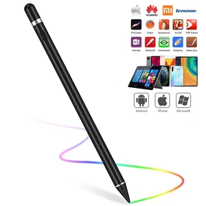 Çin Smartphone Mini bakır ucu özel kapasitif evrensel Metal dokunmatik ekran aktif Tablet Stylus kalem Ipad Android için