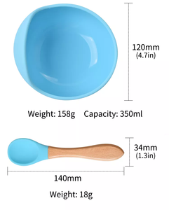 Tùy Chỉnh Ở Đặt Silicone Ăn Bát Muỗng Cho Trẻ Mới Biết Đi Trẻ Sơ Sinh Trẻ Em Chống Trượt Vui Trẻ Em Thực Phẩm Với Mô Hình Phim Hoạt Hình - Product Image 6
