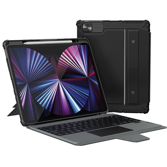 Nillkin Detachable 7 Colors Backlit Leather Keyboard Cover With Touchpad for iPad 10.2 Pro 12.9 Keyboard Case