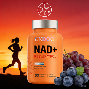Produits de soins de la peau et compléments alimentaires OEM Nad Plus Resveratrol NAD+ Berberine Acide hyaluronique Énergie Capsules NAD - Product Image 1