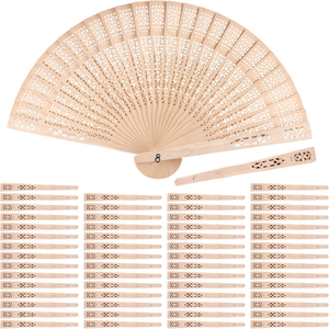 Abanico Plegable <span class=keywords><strong>de</strong></span> Madera <span class=keywords><strong>Grabado</strong></span> Personalizado <span class=keywords><strong>de</strong></span> Alta Calidad, Recuerdos <span class=keywords><strong>de</strong></span> Boda, Portátil para Invitados - Product Image 4