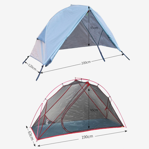 <span class=keywords><strong>Lit</strong></span> <span class=keywords><strong>de</strong></span> camp portable léger imperméable à une chambre à coucher, <span class=keywords><strong>moustiquaire</strong></span> quatre saisons, <span class=keywords><strong>lit</strong></span> <span class=keywords><strong>de</strong></span> camp surélevé pour une <span class=keywords><strong>personne</strong></span>, pour la randonnée en plein air - Product Image 2