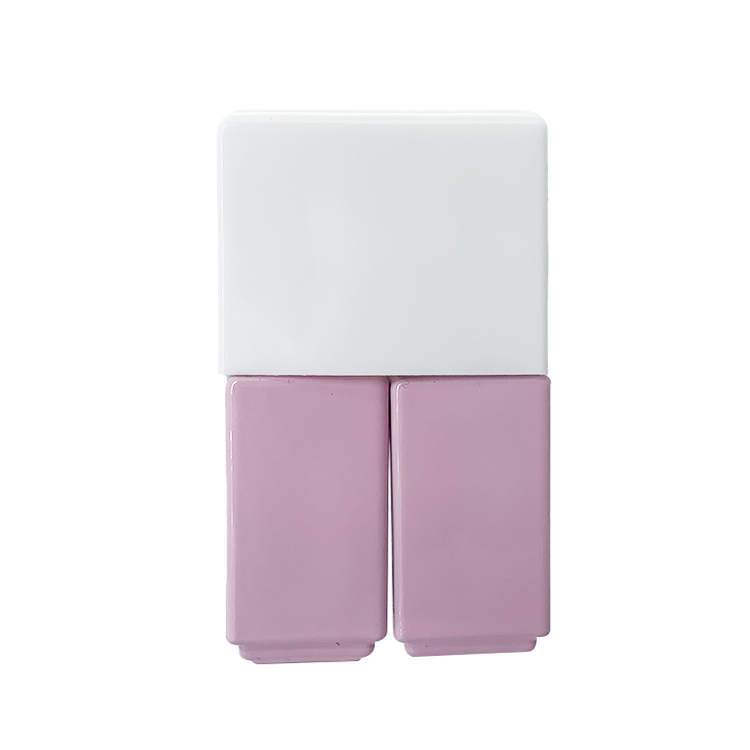 Glossy Painted 5ml Square Twin Nail Polish Bottles Hanya ISO20001