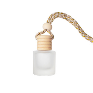 10ml Customization Color Car Round Shape Hanging Wooden Screw Cap <b>Diffuser</b> Perfume <b>Bottles</b> - Product Image 4