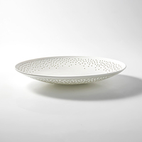 Sensation artistique Unique restaurant cinq étoiles hôtel porcelaine vaisselle fine plats en céramique assiette creuse en porcelaine peu profonde