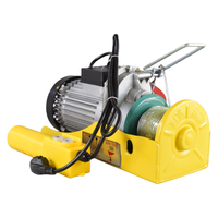 Mini-treuil électrique à câble de 200 kg, câble de 4 mm, longueur de 6 m, vitesse de levage de 100 m/min, IP56, commande au sol, construction
