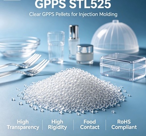 GPPS GP525 Virgin Plastic Pellets Injection Molding Grade High Transparency Food Contact UL 94HB Flame Retardant <b>Polystyrene</b> - Product Image 6