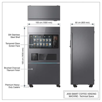 Máquina Expendedora de Café Frío Inteligente Comercial JK89, Distribuidor Automático con Pantalla Táctil, Estación de Bebidas con Múltiples Opciones