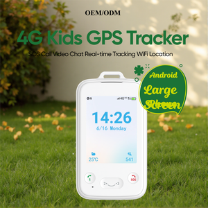 Téléphone intelligent 4G LTE pour enfants contrôlé par application Android, appel SOS, <span class=keywords><strong>chat</strong></span> vocal, suivi en temps réel, précision <span class=keywords><strong>GPS</strong></span> 5m, certifié FCC/CE - Product Image 1