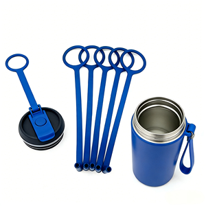 Sangle <span class=keywords><strong>de</strong></span> transport personnalisée en silicone pour bouteille d'eau avec poignée souple - Product Image 1