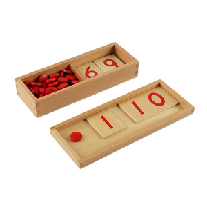 MA008 Puzzle Numerico 1-10, Materiale Matematico Educativo in Legno, Attrezzatura Montessori per Bambini - Product Image 1