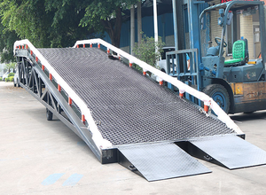 Adjustable <b>Mobile</b> 5-<b>15t</b> Warehouse <b>Yard</b> Hydraulic <b>Mobile</b> Container Load Loading <b>Ramp</b> - Product Image 4