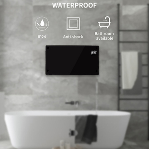 Bán buôn 2400W 1500W 110V 220V Điện đối lưu nóng kính treo tường cho phòng không gian mùa đông với màn hình LCD thông minh Wifi - Product Image 2