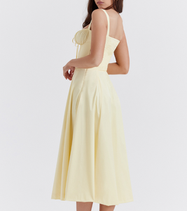 <span class=keywords><strong>Robe</strong></span> dos nu élégante et mince personnalisée pour femmes Robes à bretelles à la mode pour femmes Robes de soirée d'été pour femmes Vestidos - Product Image 2